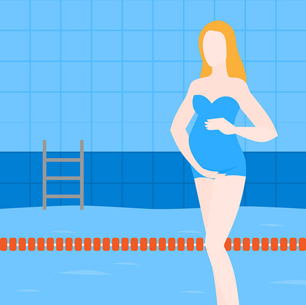 شنا در دوران بارداری